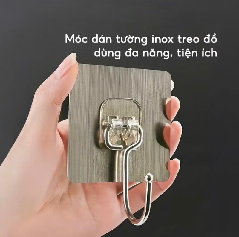 Móc Dính Treo Tường MD-01 Móc Dán Tường Bám Chắc Chịu Lực Tốt Đầu Treo Bằng…