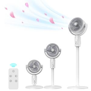 USB充電式フロアファン、360°高さ調整＆5段階風速調整、香り付き。家庭やオフィス用に。