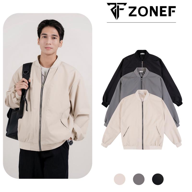  Áo khoác bomber Zonef. Áo khoác dù 2 lớp trượt nước cản gió chống tia UV menwear jacket 