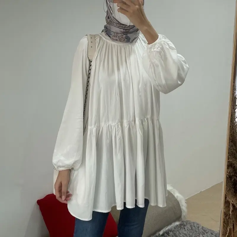 Maisa Ruffle Blouse - rayon twill premium Baju 2