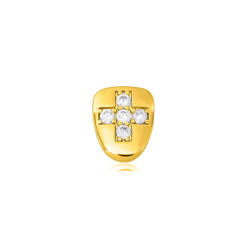 Product Introduction of European Hip Hop Tooth Socket DIY Combination Suit Full Diamond Copper Inlaid Zirconium Cross-Border Hot Hip Hop Gold Teeth Grillz Wholesale @ 0440 12