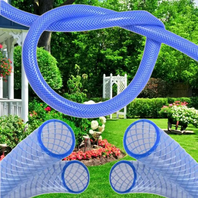 SELANG AIR 5 METER 1 ROL 1/2 5/8 3/4 1 INCH SERAT BENANG TRANSPARANT SELANG TAMAN ALAT CUCI MOTOR MOBIL COD 5