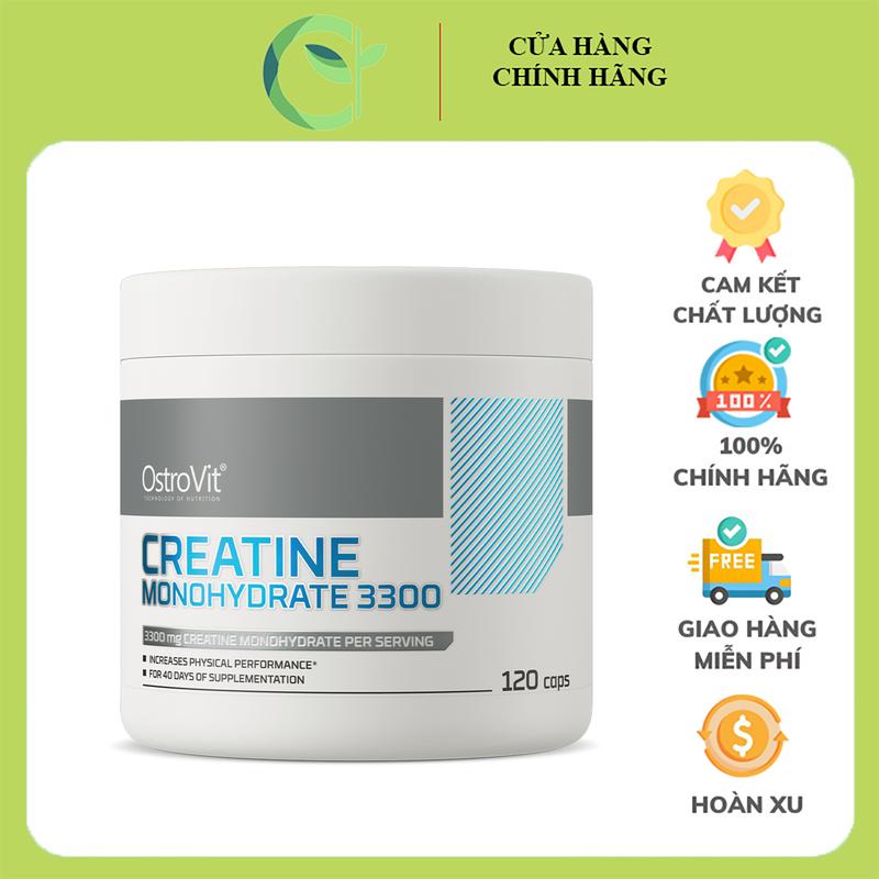 Viên Uống OstroVit Creatine Monohydrate 3300 mg 120 viên - Tăng Sức Bền Cơ Thể