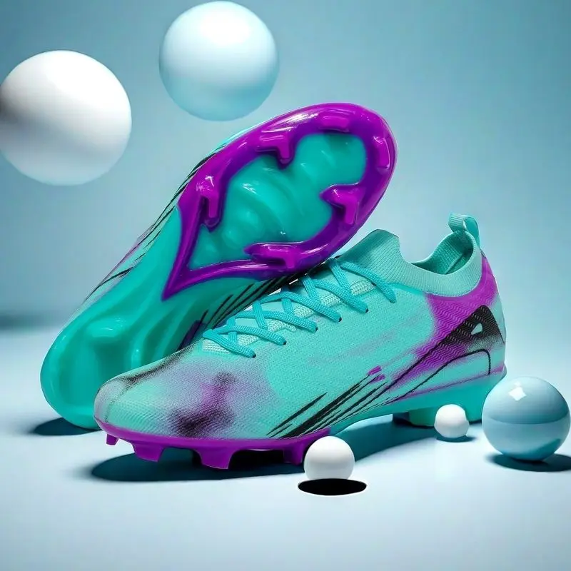 Soccer Shoes Assassin 15airzoom Air Cushion Knitted Waterproof FG High-Low Top C Luo Same Style Grass Training Race Shoes