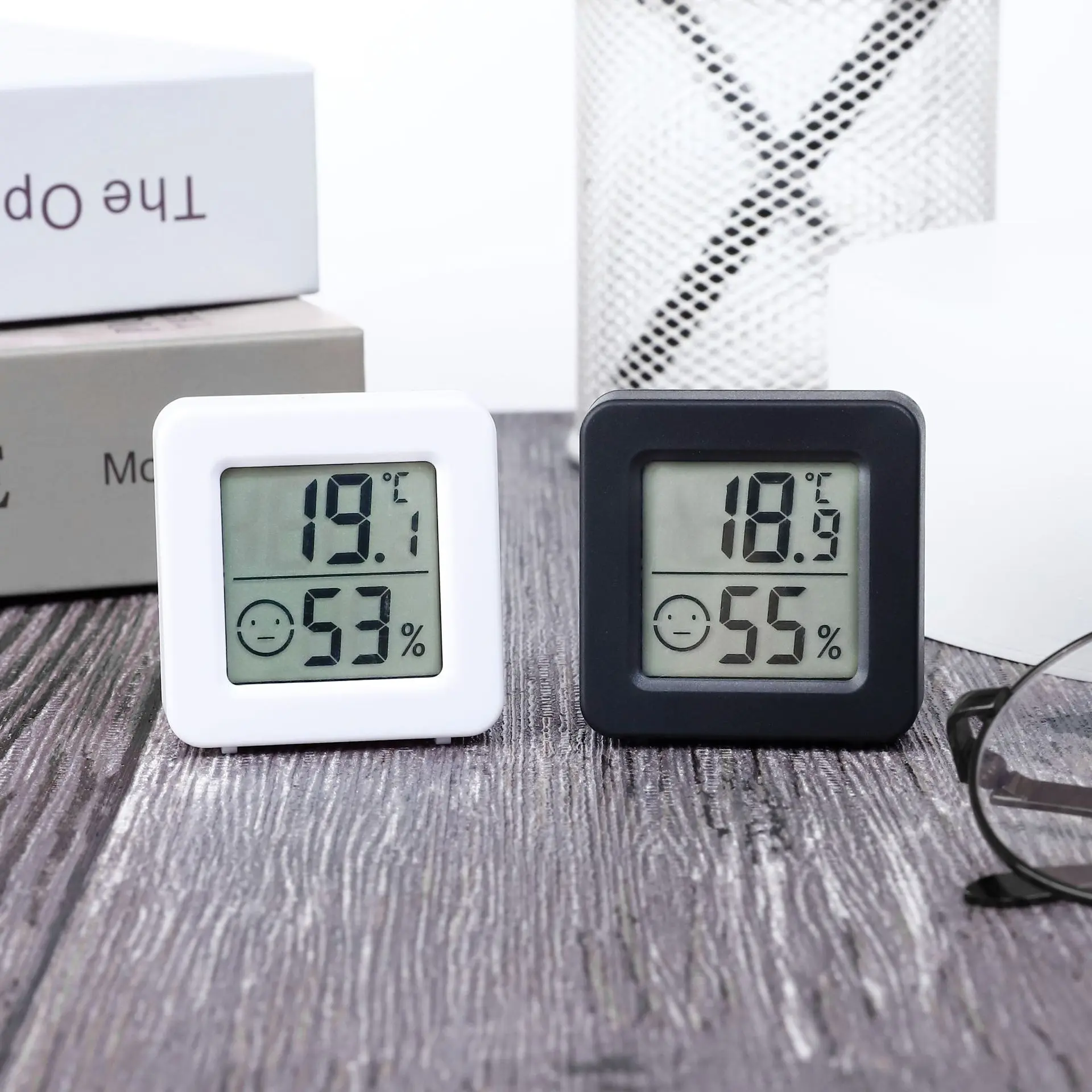 Termometer higrometer Digital Mini, pengukur suhu dan kelembapan ...