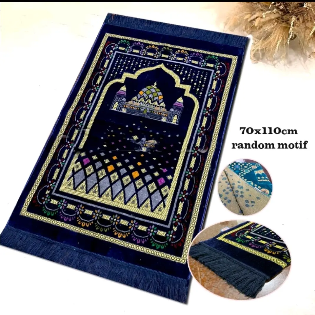 Sajadah Turki Premium Turkish Spiegel Turkey Ukuran 70x110cm Motif Muslim Haji Umroh Traveling