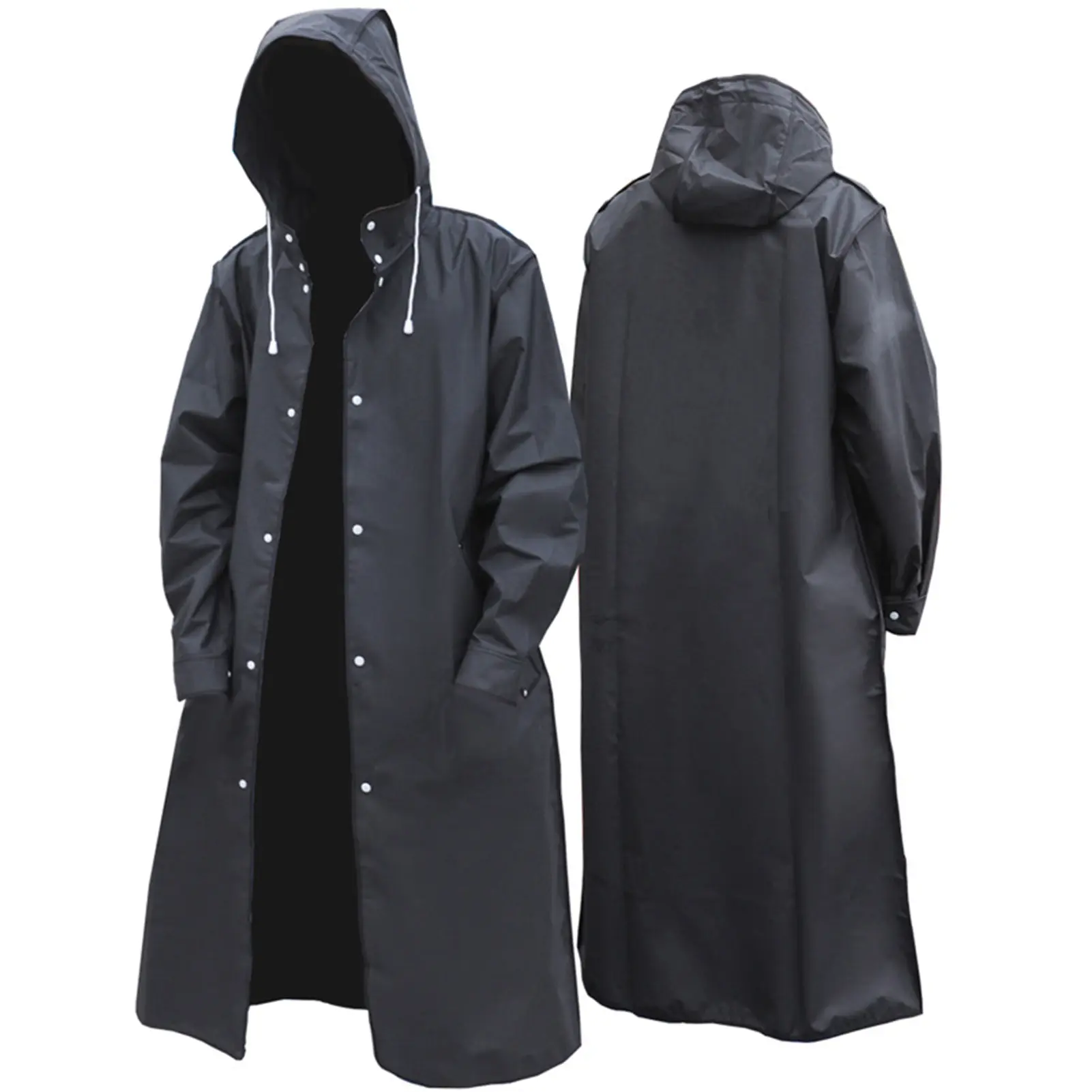 เสื้อกันฝนสำหรับผู้ใหญ่ unisex กันน้ำ มีฮู้ด กันฝน ทำความสะอาดง่าย เสื้อกันฝน เหมาะสำหรับกิจกรรมกลางแจ้ง