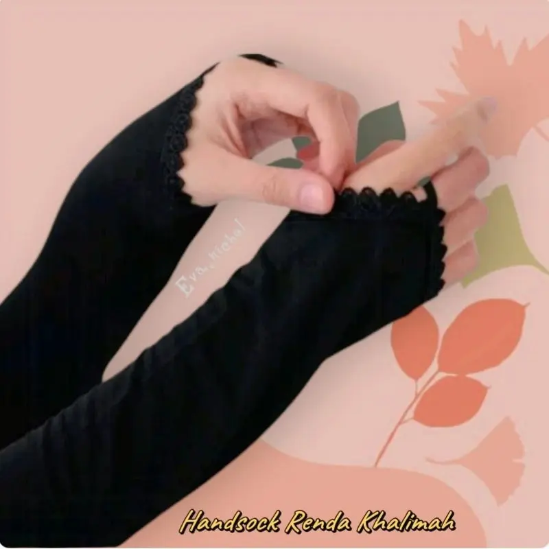 BY OIPUJI Handsock Cincin Renda Khalimah Sarung Tangan Renda Khalimah Muslimah Premium PROMO