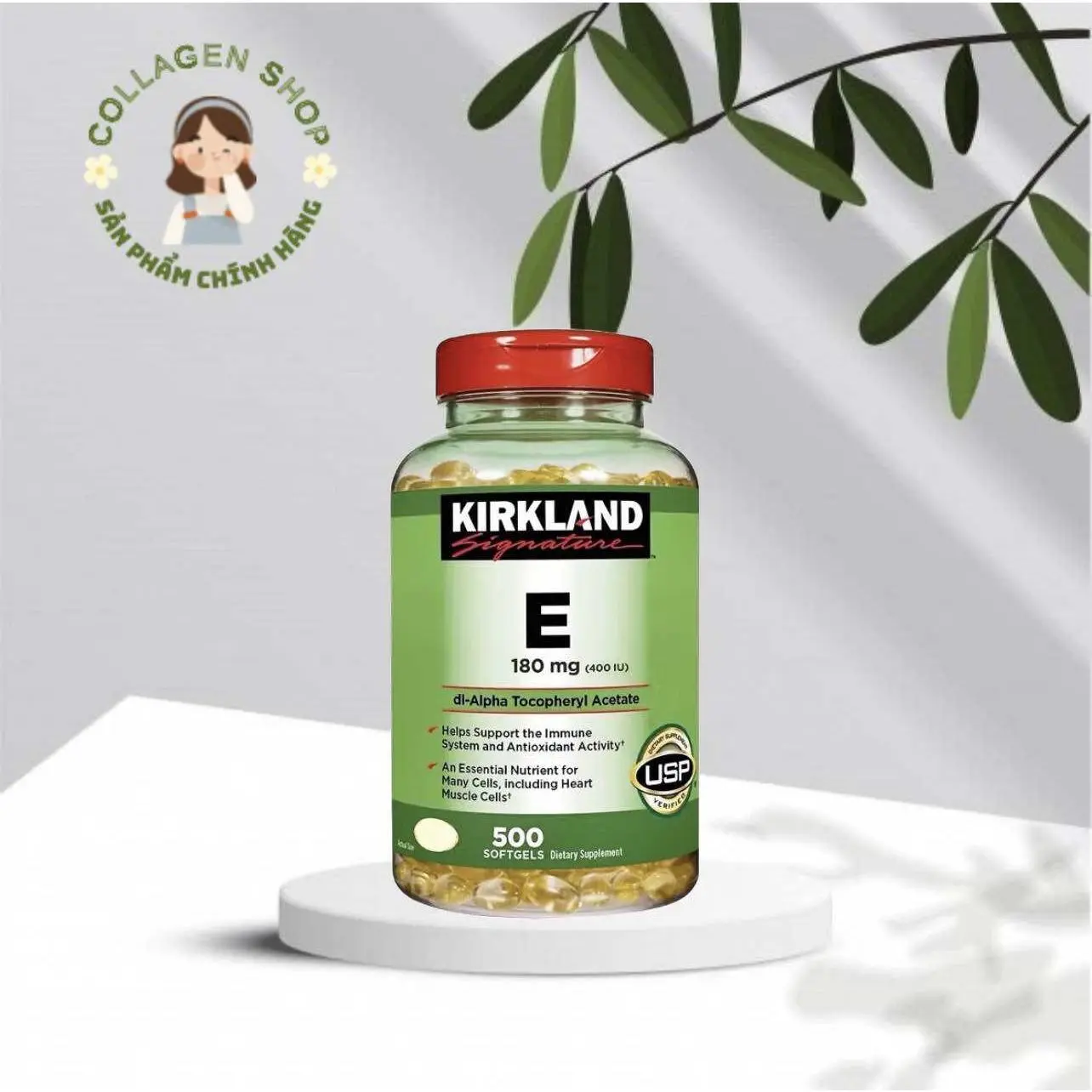 Viên uống Vitamine E Krikland Mỹ chính hãng