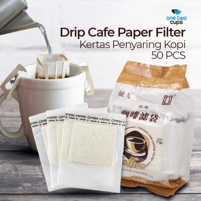 Kertas Penyaring Kopi Drip Cafe Paper Filter Coffee 50 PCS - T111