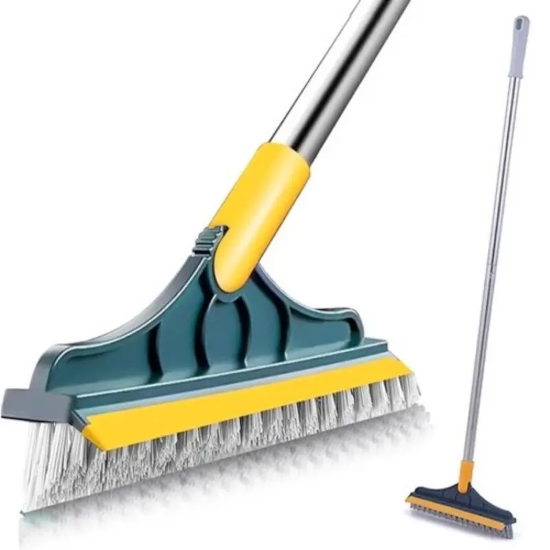 Sikat WC 2 in 1 gagang panjang sapu pembersih lantai Dinding magic broom menyikat kamar mandi 1