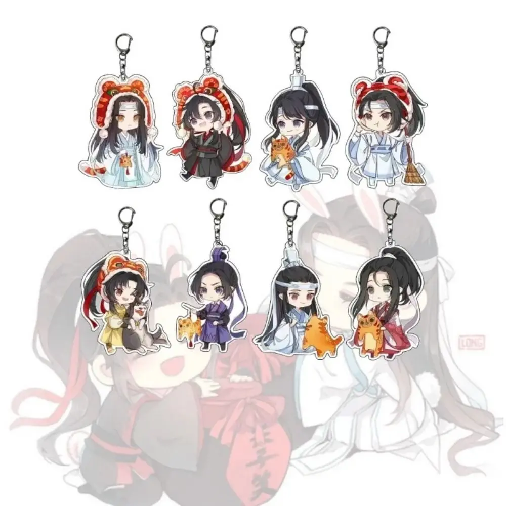 Dây Chuyền Chìa Khóa Ô Tô, Thiết Kế Wei Wuxian Và Lan Wangji, Móc Chìa Khóa Mo Dao Zu Shi, Phong Cách BL, Móc Khóa Anime, Mặt Dây Chuyền Nhân Vật Hoạt Hình Sáng Tạo, Phụ Kiện Túi, Lấy Cảm Hứng Từ Mo Dao Zu Shi