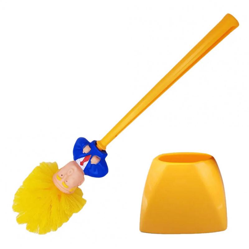 Product Introduction of Donald Trump Bathroom Cleaning Brush Funny Trump Toilet Cleaning Brush Novelty Gifts Toilet Bowl Brush Bathroom Cleaning Tools 1