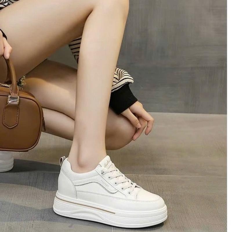  Giày Lười Nữ Siêu Nhẹ Hàg Quảg Châu Đế Cao 6 Phân Mã 81 Nhẹ Êm Thoáng Khí Nhung Sneaker Shoes Da Mềm Mại Đế Đi Nhẹ Lớp Lót Thoáng Khí 