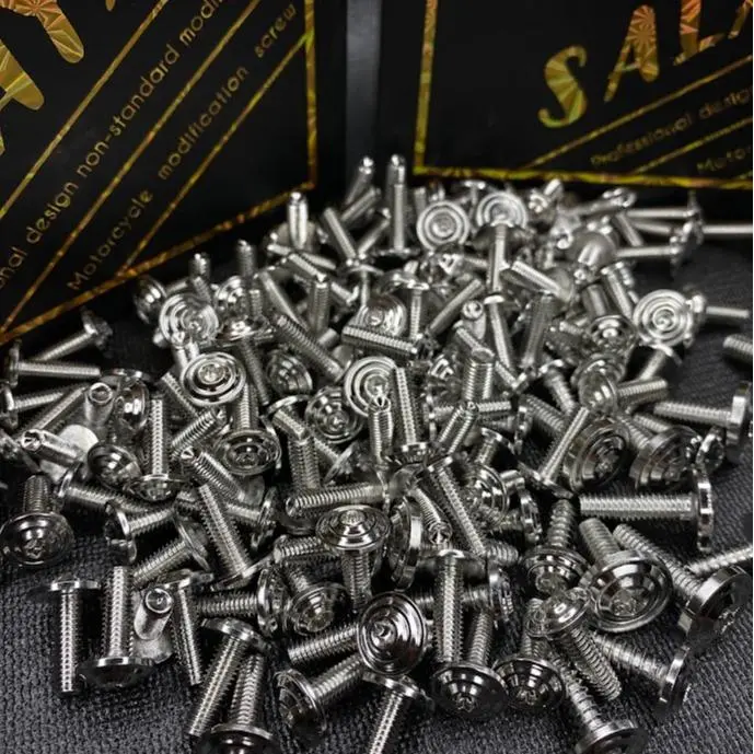 (GIÁ 1 CON) ỐC LẺ SALAYA 4ly, 5ly,6ly CHO DÀN ÁO ỐP PÔ NHIỀU DÒNG XE INOX 304 Phụ Tùng Phụ Kiện 3