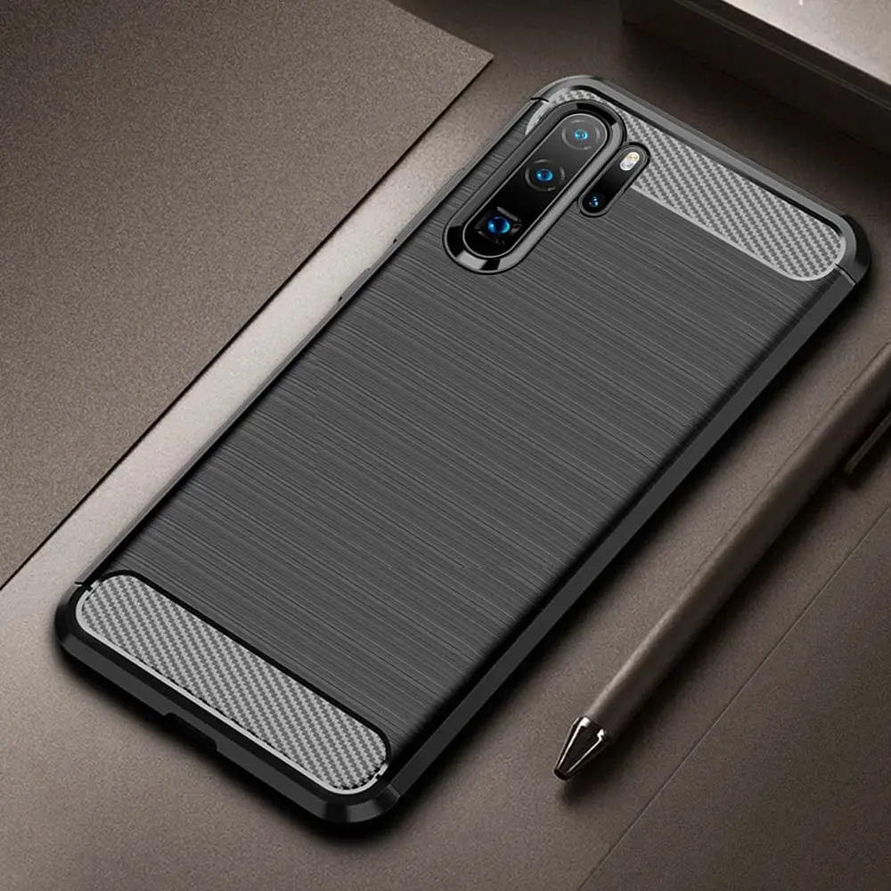Huawei P30 P20 P40 P50 Pro P30 P20 P40 Lite Nova 7i 3i 5T Ultra Thin Soft Silicone Carbon Fiber Shockproof Matte Bumper Case Cover