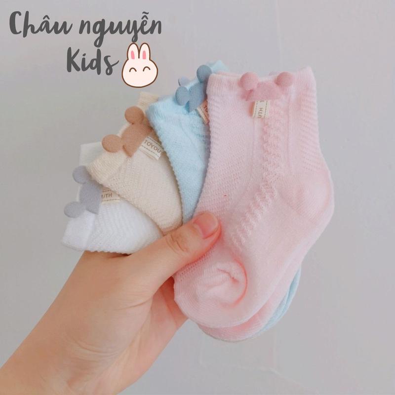 Tất lưới điều hòa cho bé từ 0-12 tháng siêu mềm, nhẹ