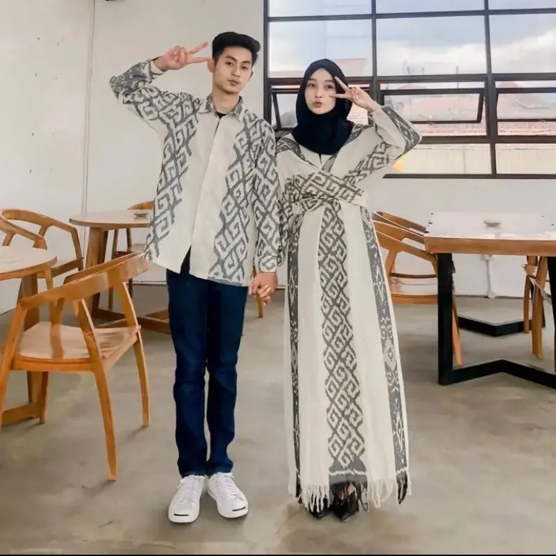 Baju kondangan terbaru - baju couple tenun - baju tenun couple - baju muslim - etnik sumba toraja terbaru 2