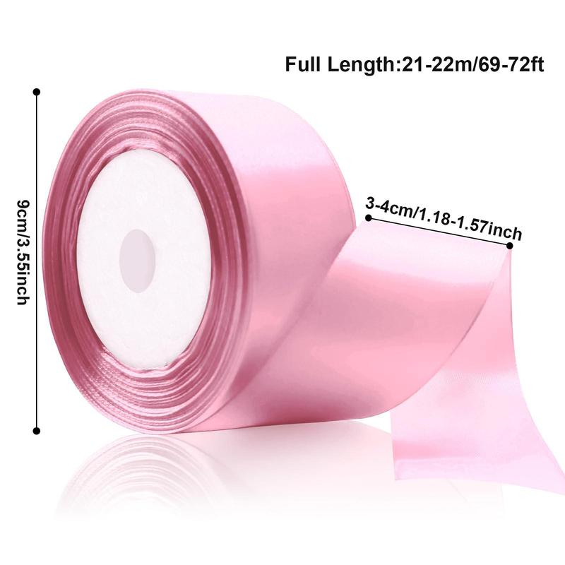 Solid Color Decorative Ribbon, Simple Casual Multi-purpose Decorative Ribbon, Fabric Ribbon for Bouquets, Gift Wrapping, Wedding, Birthday, Gift Packaging Supplies, Party Supplies 6