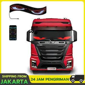 LED strobo mata mini  Strip Lampu  Mobil Fleksibel dengan Layar  Super Terang Panel Lampu Warna RGB Tahan Air Berkedip gerak truk lampu truk bergerak - Kendaraan, Otomotif Kabel Car strobo  mata headlamp custom STROBO MATA RUNNING TEXT TERBARU