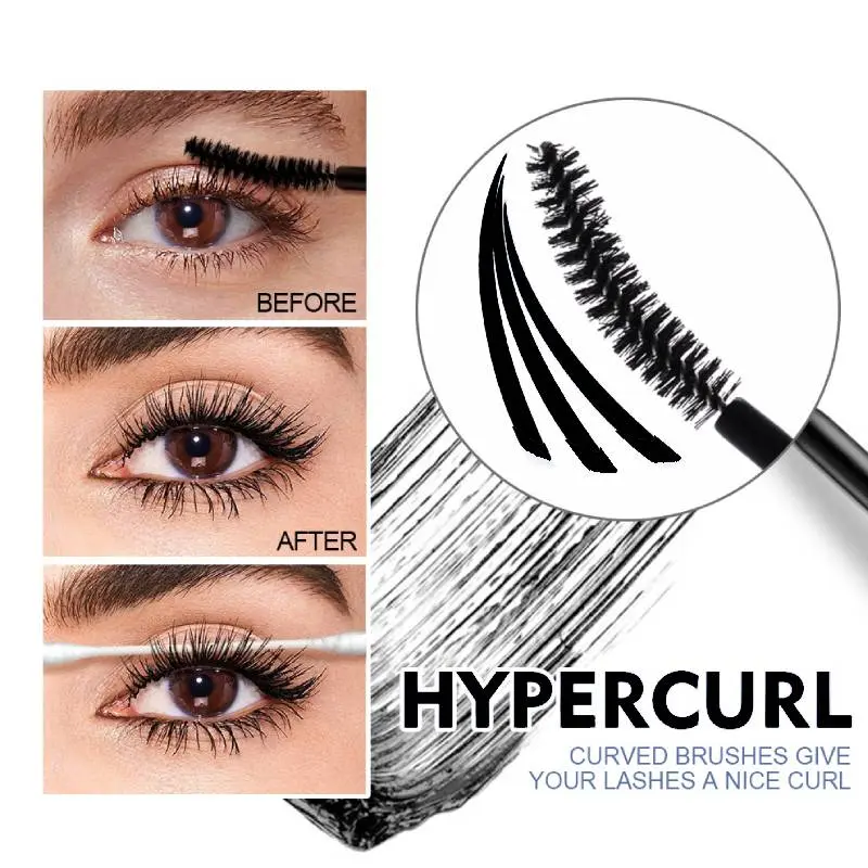 Bộ trang điểm mắt, 3 miếng, mascara không thấm nước, bút kẻ mắt dạng lỏng màu đen, dụng cụ uốn mi, mỹ phẩm trường học, trang điểm tự nhiên, bộ hoàn chỉnh  Nữ   Women  Cosmetic 8