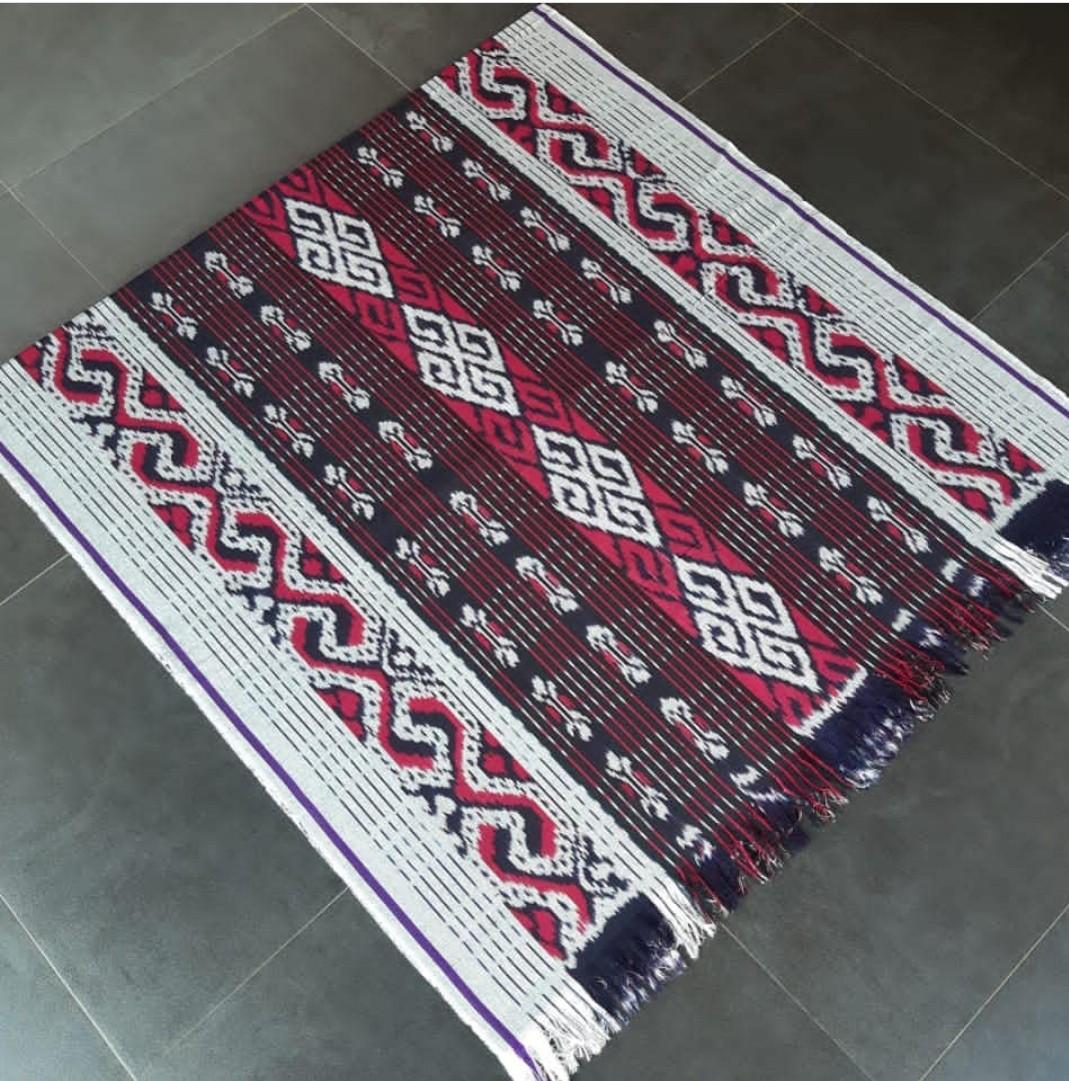 Atasan Blus Wanita - Blouse Batik Tenun Etnik Mix Katun Premium Pink - A04 Baju Kerja Kantor Kombinasi