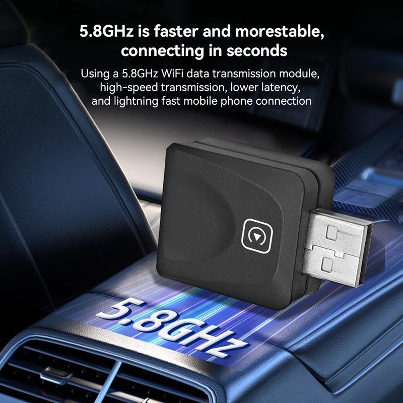 Product Introduction of 2 in 1 USB Mini Wireless Carplay Adapter for Android Auto Smart Box Plug and Play Bluetooth 5.0 For Peugeot Kia Volkswagen Toyota 23