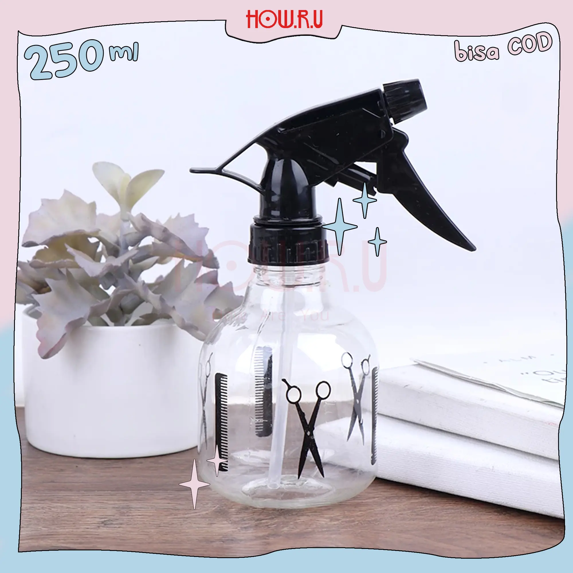 HOW.R.U | 250ml - Botol Spray Barber Multifungsi untuk salon / Semprotan Air