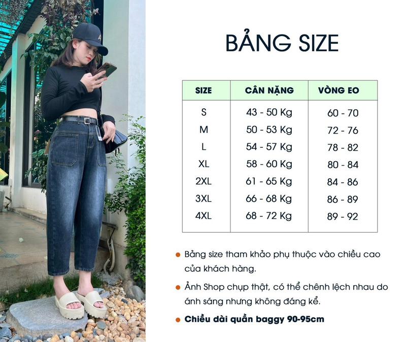 Product Introduction of Quần bò bagy dãn phối thêu,  quần jeans nữ 0