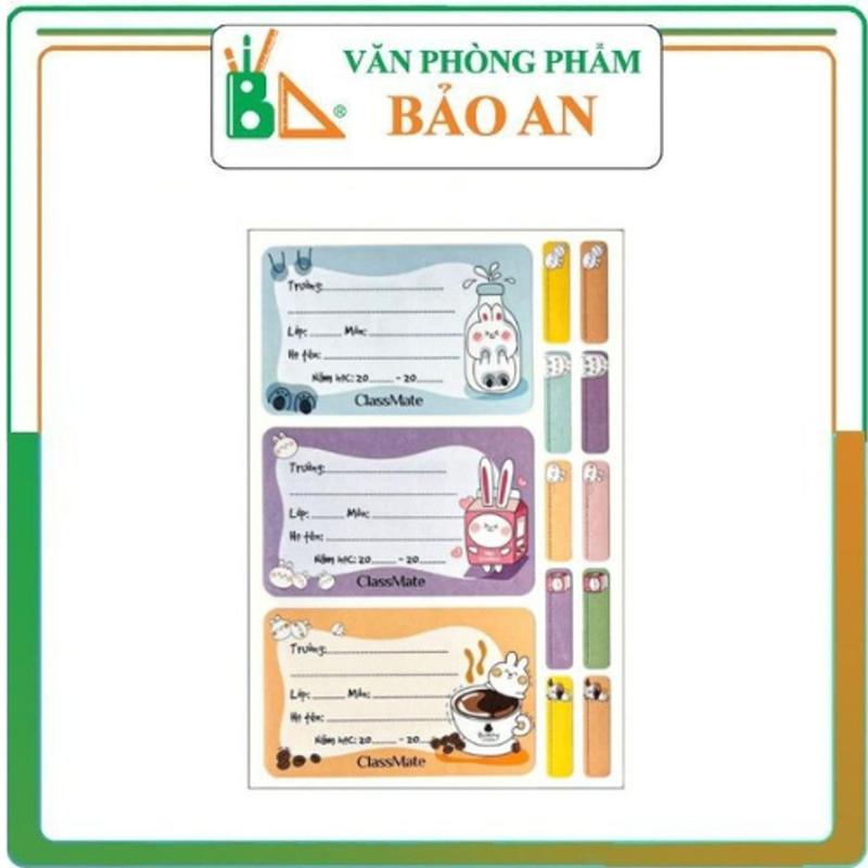 Nhãn vở có keo dán sẵn CLASSMATE Rabbit 15 Cái/Túi CL-NT230 4