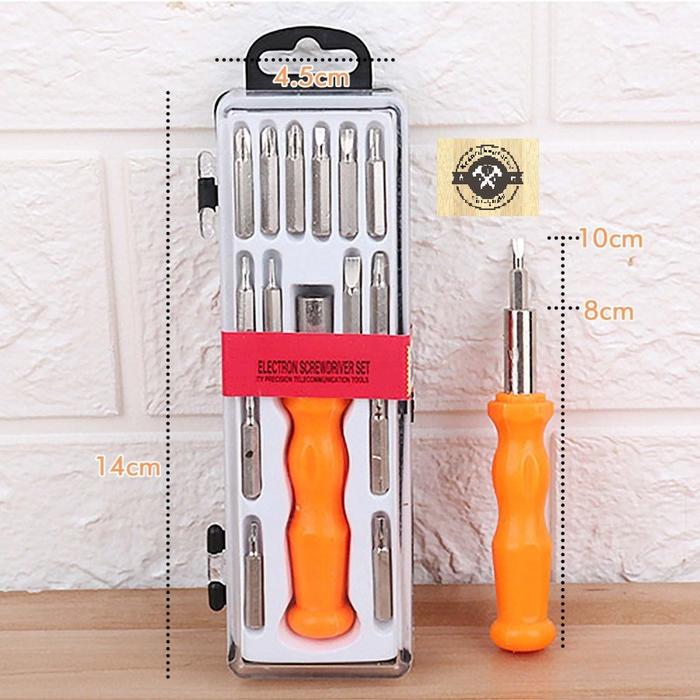 Jual Obeng Set 16 in 1 Mini Screw Driver 16in1 Magnet Kecil Serbaguna ...