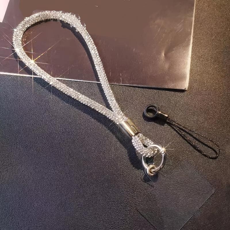 Phone Lanyard Wrist Full Diamond Chain High-end Women's Luxurious Rhinestone Pendant Fashion Pendant High-end Short Lanyard Durable Phone Chain 4