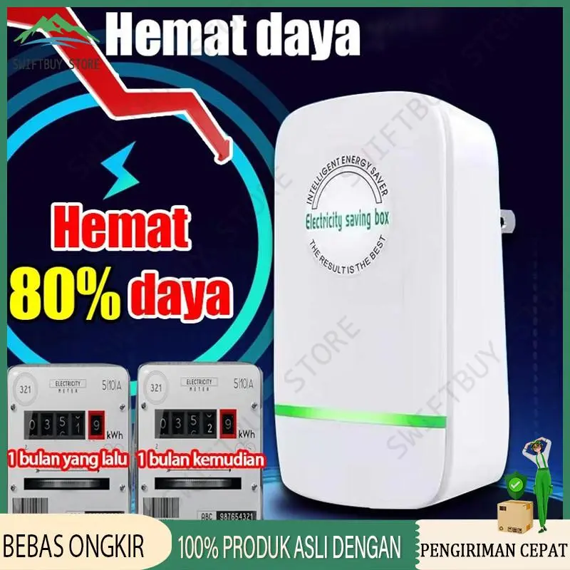 ✦Kirim Stok Lokal✦ Hemat daya 80%-90% ZX Penghemat Listrik Alat Penghemat Listrik Token Meteran Home Berlaku untuk semua meteran listrik Pasang dan mainkan Hemat daya Electric Saver Power Factor Saver Electric Saver Electricity Saving Box Alat Hemat Daya 1