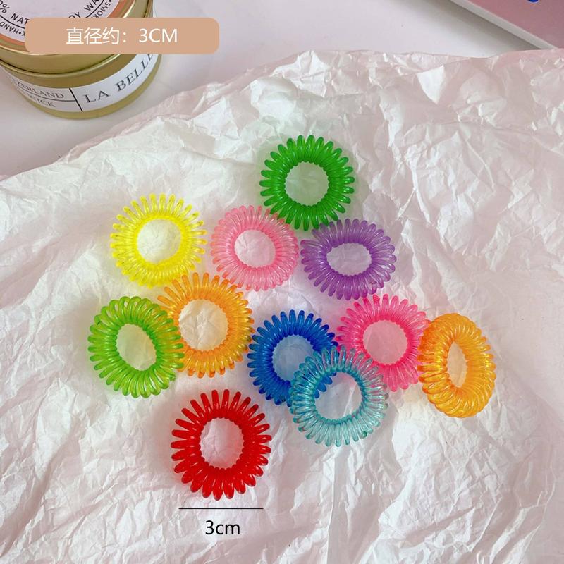 Phụ Kiện Tóc, Phong Cách Hàn Quốc, Dây Buộc Tóc Dây Điện Thoại Đứng, Vòng Tay, Màu Pastel Dây Buộc Tóc, Dây Điện Thoại, Băng Đô Cao Su, Dây Buộc Tóc, cài tóc 7