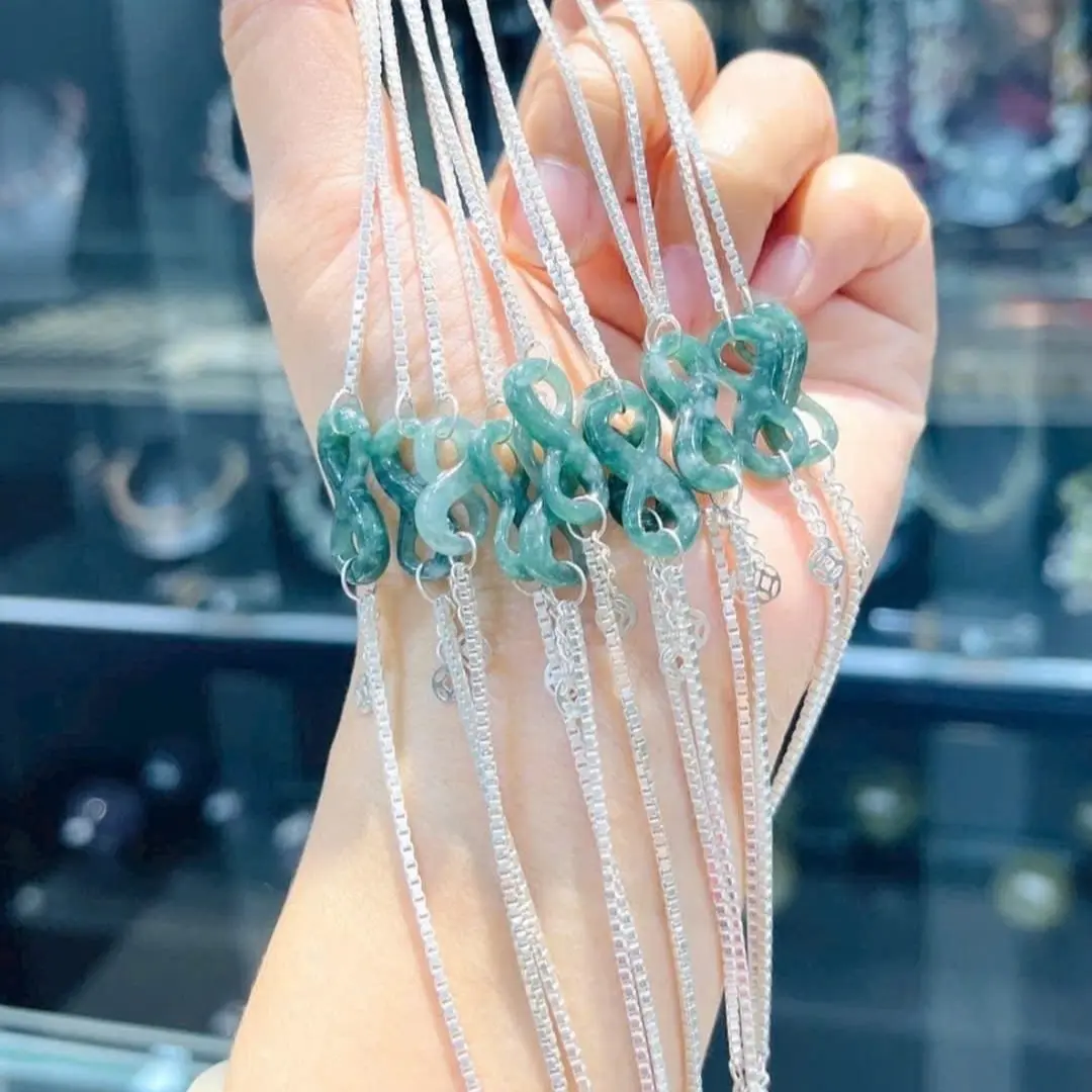 Lắc tay dây Bac mic mặt vô cực đá tự nhiên
