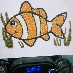 kolase bijian gambar ikan