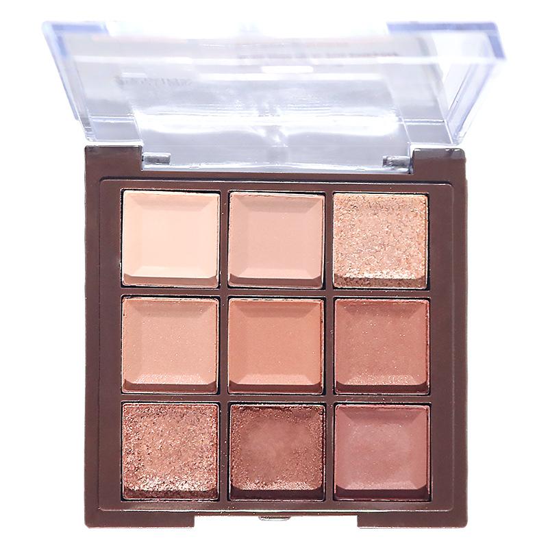 Bảng Phấn Mắt, Chocolate Jiugongge, Phấn Lung Linh Và Lì Tông Màu Đất, Trang Điểm Màu Nude Thuần Khiết, Giá Rẻ, Thích Hợp Cho Học Sinh, Phấn Mắt Chín Màu 4