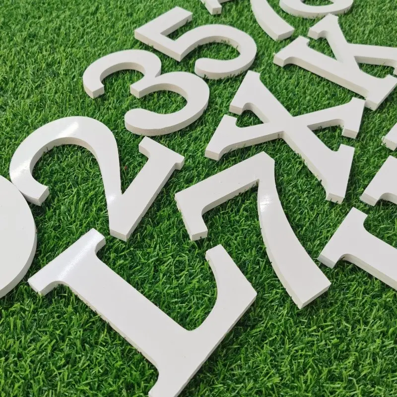 H30CM Weatherproof block lettering cut out lettering house number PVC lettering decoration alphabets and numbers