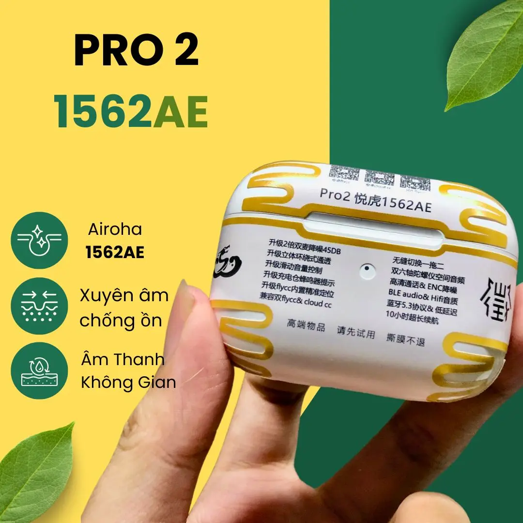 Tai nghe Nhét Tai In Ear Pro 2 1562AE Âm Thanh Không Gian ANC 2024