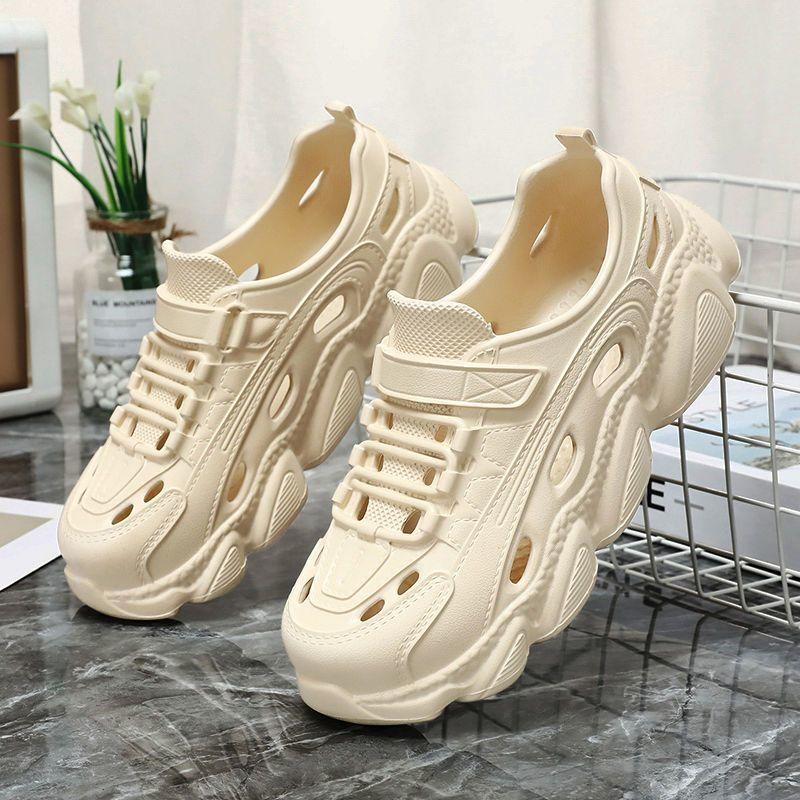 Product Introduction of Soft-soled hole shoes women's new summer-like EVA light non-slip heel slippers sandals beach high-value 5