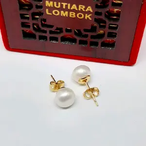 Gratis Gelang - Giwang Pentul Polos Mutiara Tawar