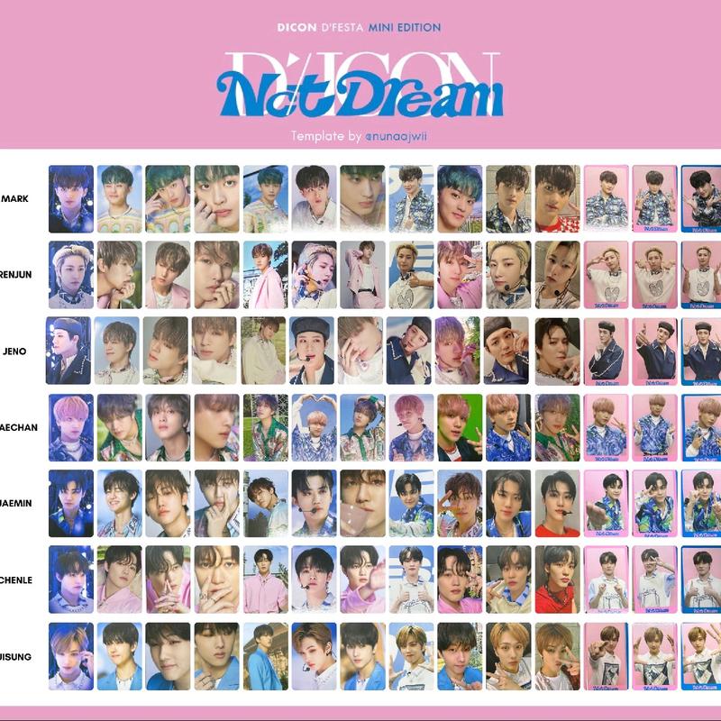 official photocard dicon 102 fullset sealed nct dream  mark ranjun jeno haechan jaemin chenle jisung 4