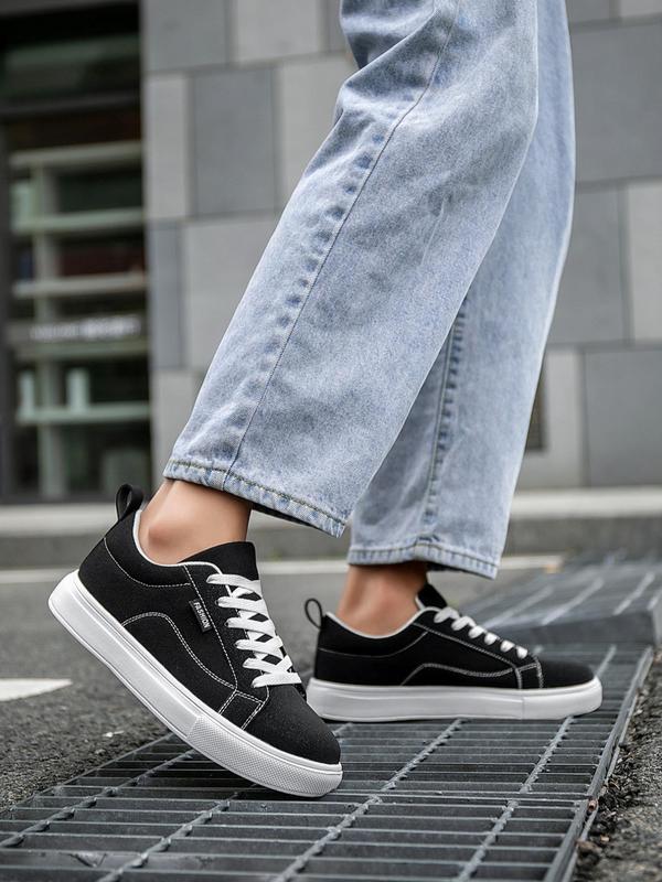 Men's Fashionable Lace Up Low Top Sneakers, Casual Comfortable Sports Shoes for Daily Wear, Trendy All-match Sneakers for Daily Wear 5