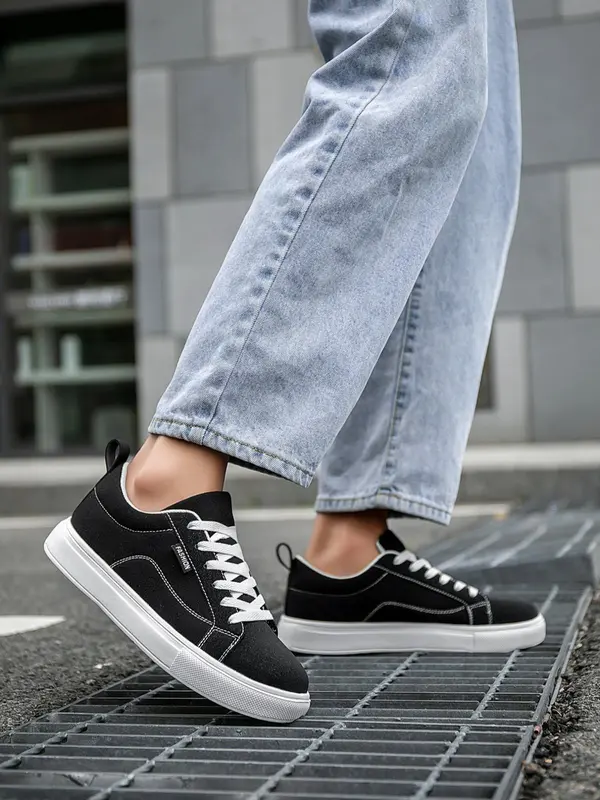 Men's Fashionable Lace Up Low Top Sneakers, Casual Comfortable Sports Shoes for Daily Wear, Trendy All-match Sneakers for Daily Wear 5
