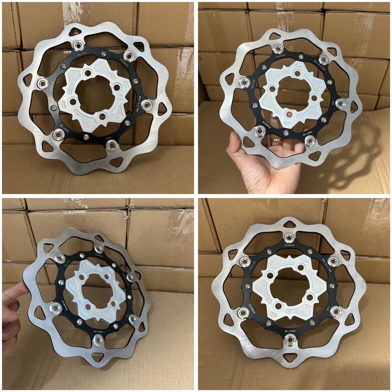 Đĩa thắng trước K.T.M  mâm 4lỗ lòng nhôm cnc khoen inox size 260 / 267 mm - phụ tùng phanh