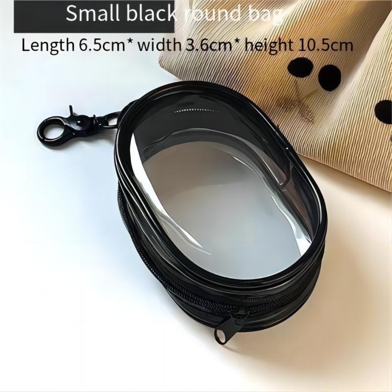 Product Introduction of Túi Đựng Mỹ Phẩm Trong Suốt PVC Màu Đen, Mới, Sắp Xếp Đồ Trang Sức, Cầm Tay, Thích Hợp Cho Cáp Dữ Liệu, Tai Nghe, Bộ Sạc Tiền Xu, Túi Đựng Đồ 3