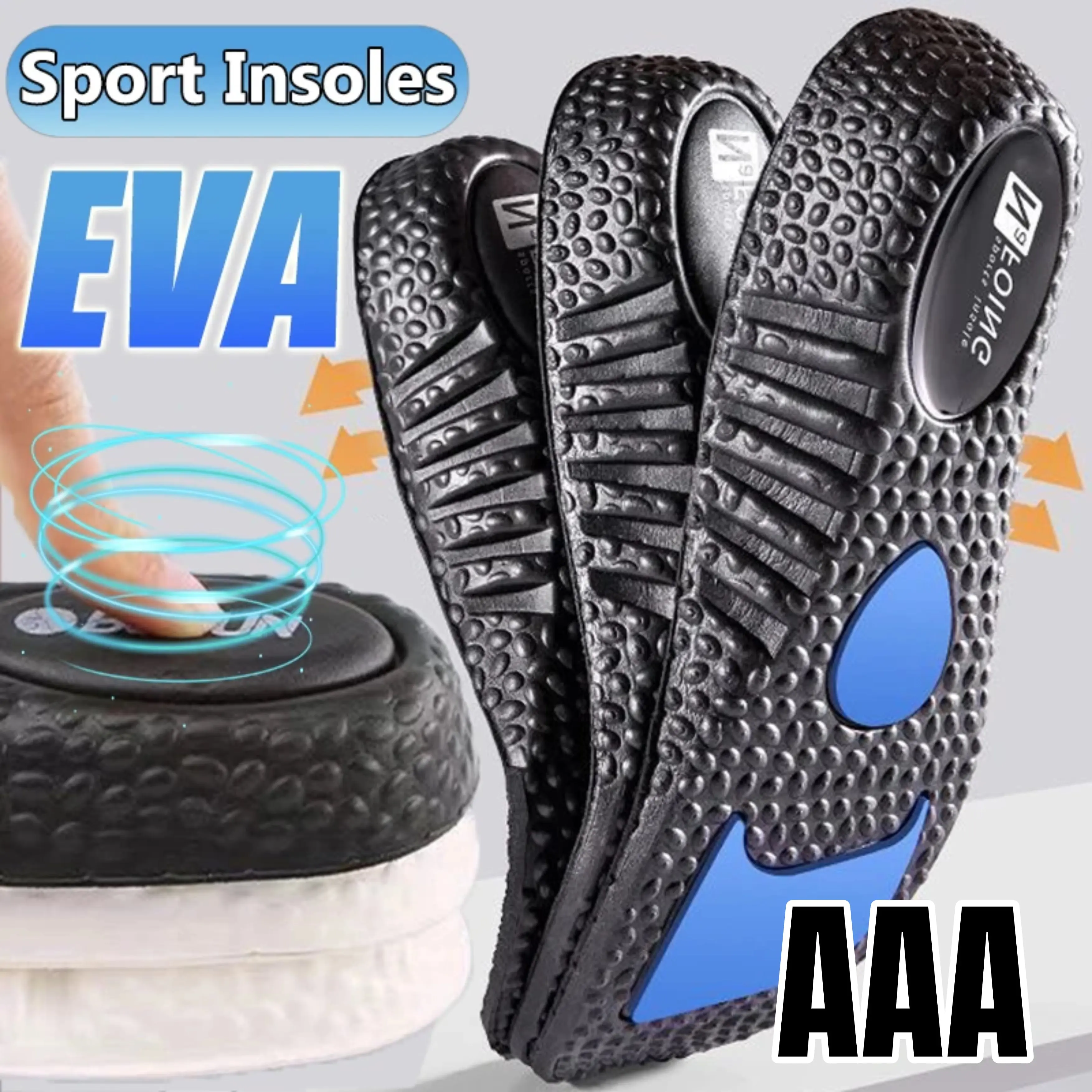 Arch Support Flat Foot Orthopedic Insoles 1pair running Shock Absorbing Sports