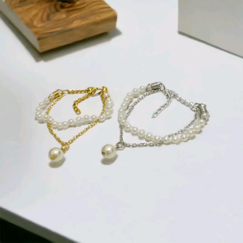Maia Multilayer Bracelet Gelang Rantai Multilayer 2 Baris Dua Lapis Korea Korean Style 2