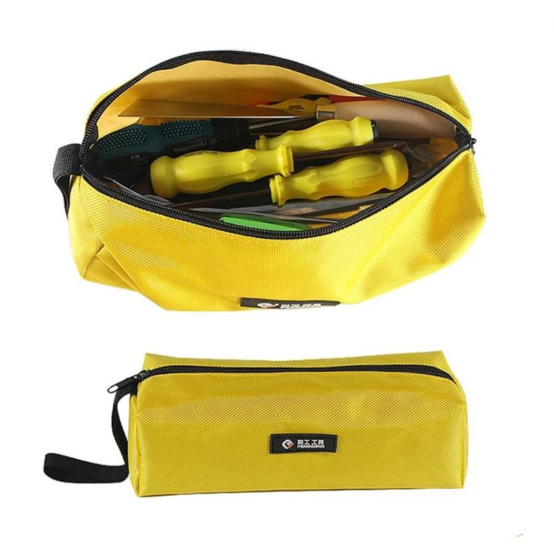 Product Introduction of Durable 1680D Oxford Canvas Tool Bag Metal Parts Loop Zipper Pouch Waterproof Hand Tool Bag Nails 16