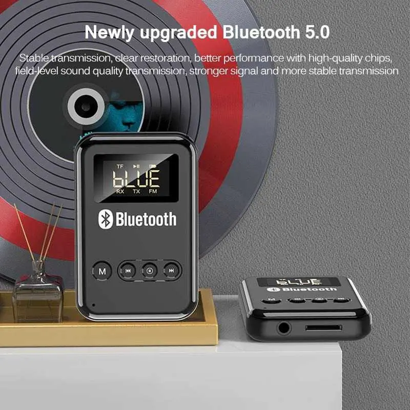Audio Bluetooth 5.0 Transmitter Receiver Adapter AUX FM - K6 TKXEC 6